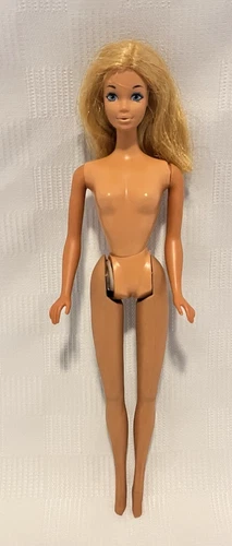 Vintage Mattel Barbie Malibu PJ Doll w/ Blonde Hair & Violet Purple Eyes TLC