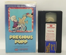 Precious Pupp (1965) VHS Hanna Barbera  World Vision Clamshell Untested 1983