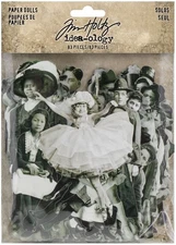 Advantus Idea-Ology Paper Dolls Die-Cuts 107/Pkg-Vintage Black & White (2Pk)