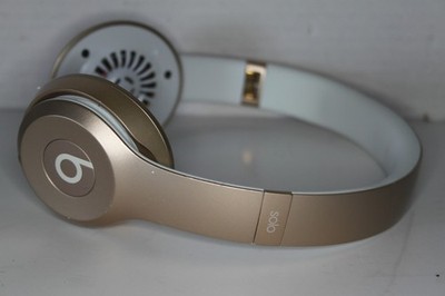 Beats Solo Wireless Headphone Gold - no ear pads