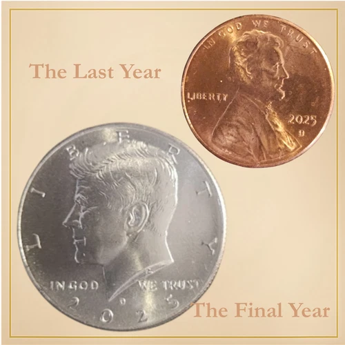 2025-D Kennedy & Lincoln Cent BU Denver Mint Final Era Strike Set