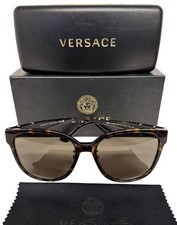 Versace Sunglasses MOD 4460-D 108/73 Gloss Brown Havana Gold Medusa Logo w/case