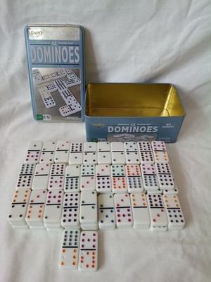 Fundex Double Twelve 12 Farbdominos - UNVOLLSTÄNDIG 