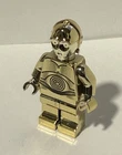 Lego Star Wars Chrome Gold C-3Po Custom Mini Figure Minifigure