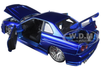 BRIAN'S NISSAN GTR SKYLINE R34 BLUE 