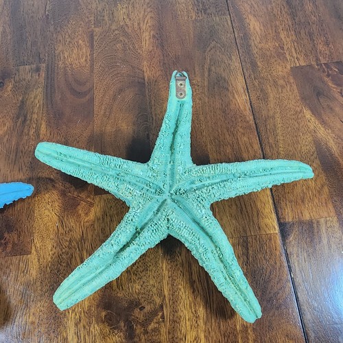 Resin Starfish Wall Hanging Sculptures Coastal Home Decor Beach Art Set of 2 - 第 6/9 張圖片