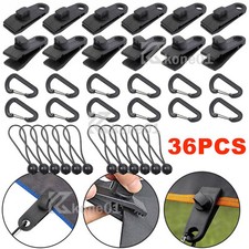 36 Stk Planenhalter Planen Befestigung Klemme Clips Spanner Für-Zelt Abdeckplane