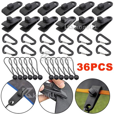ACELECTRONIC 36 Stk Planenhalter Planen Befestigung Klemme Clips Spanner Für-Zelt Abdeckplane