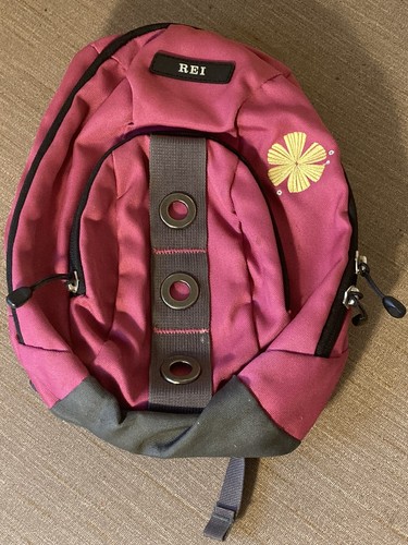 REI mini 12” Pink Hiking Backpack Book 