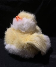 RUSS BERRIE Waddles Furry Fluffy Yellow White Duck Baby Duckling 13 x12 Plush