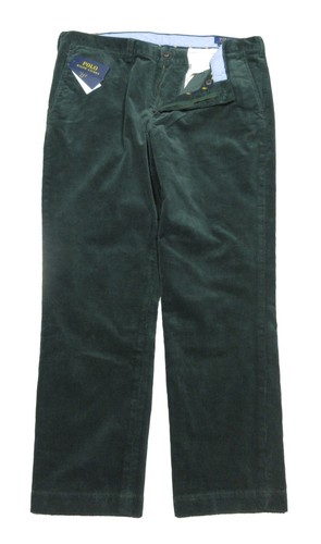 Polo Ralph Lauren Men's Green Stretch Straight Fit Corduroy Pants - Picture 2 of 6