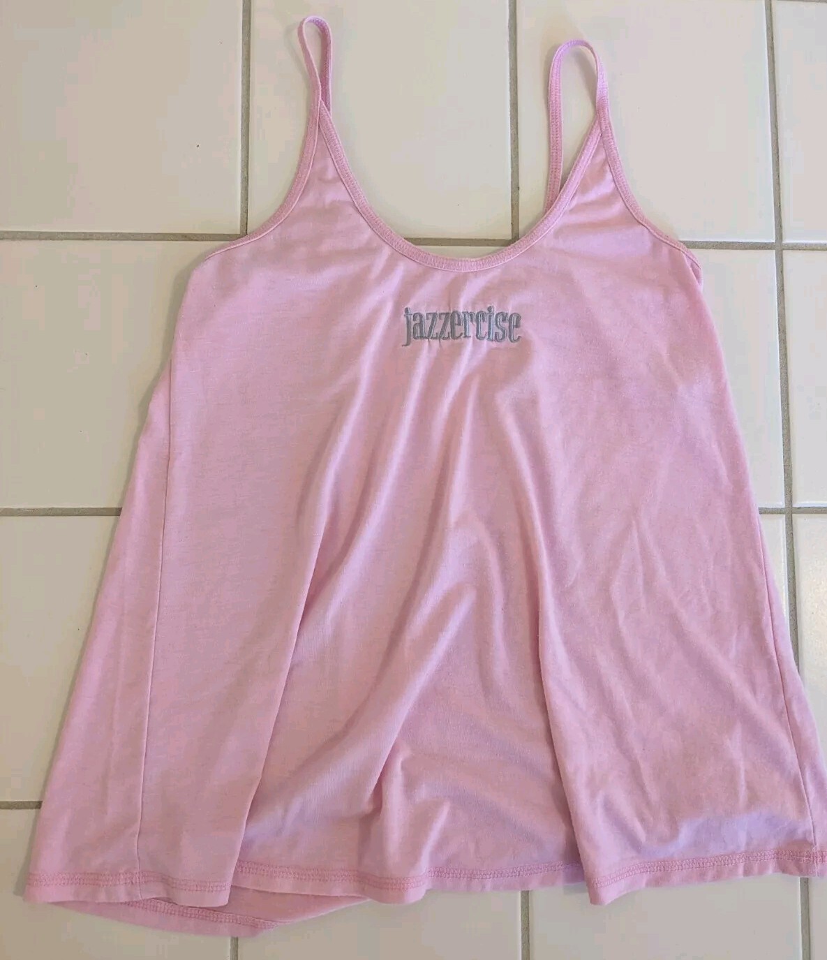 Basic Moves JAZZERCISE Tank Top Size M Embroidere… - image 1