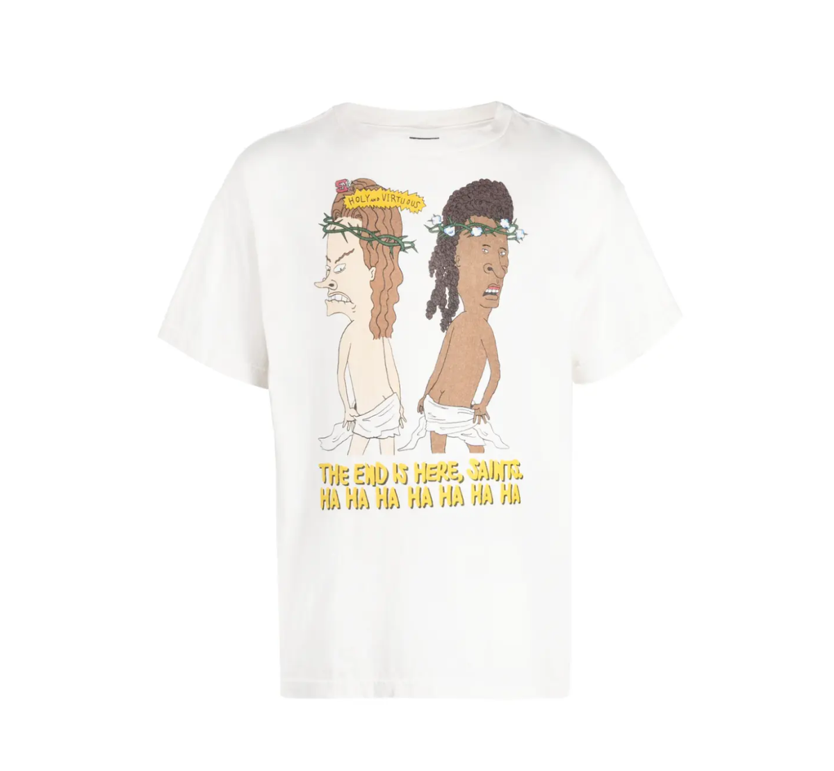Denim Tears / Saint Mxxxxxx Beavis Butthead JESUS T shirt (L) | eBay