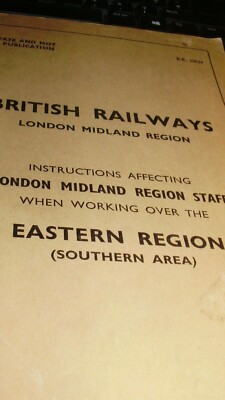 Instructions Affecting London Midland Region Staff