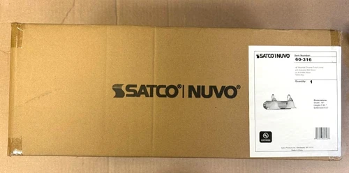 SATCO 18" 2-Light Polished Chrome Vanity Light with Alabaster Glass Bell Shades - Picture 6 of 6