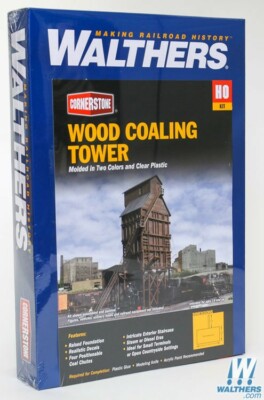 NEW Walthers 933-2922 Wood Coaling Tower Kit HO Scale Train FREE US SHIP