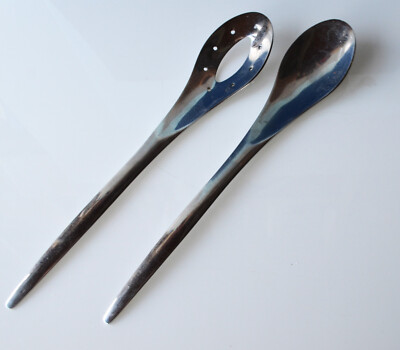 Elegantes Salatbesteck Edelstahl 18/0 von CHG  C. Hermann Gross in Nassau 28 cm