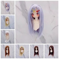 Peluca Larga 1/6 1/4 1/3 Tío BJD Muñeca Pelo Largo Templo Multicolor Estilo Cómic