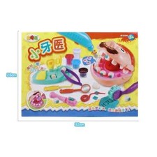 Dentist Plastic Play Set with Accessories, Teeth Clay Mud Model Educational Toy