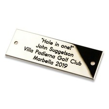 75mm x 25mm Solid Brass Plaque/Name plate. Deep Engraving in Solid Brass