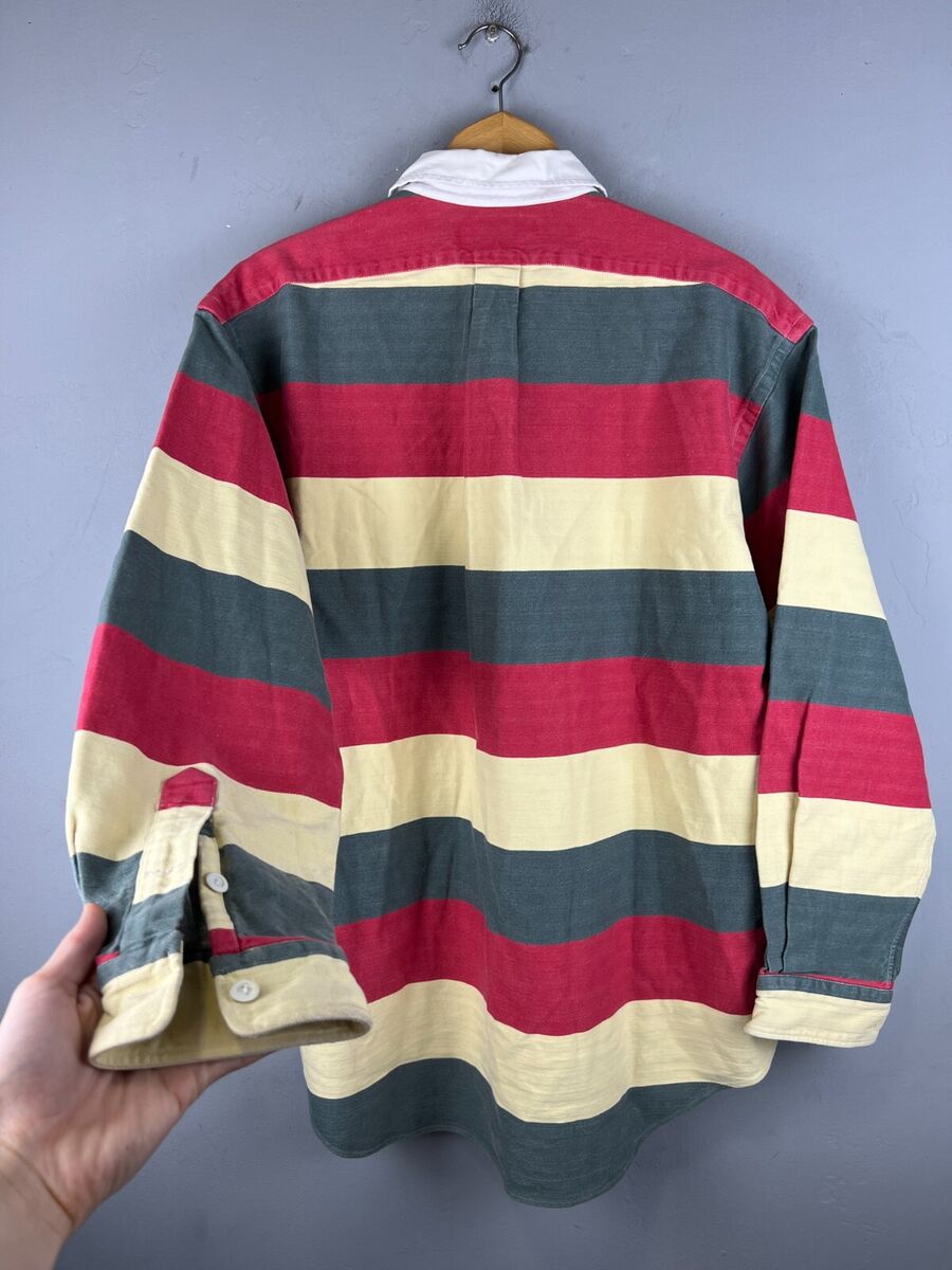 Vintage Polo Country Ralph Lauren Shirt Rugby Striped Long Vintage Polo Country Ralph Lauren Shirt Rugby Striped Long