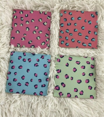 Set of 4 Prima Design Drink Coaster Assorted Printed Multicolor Square