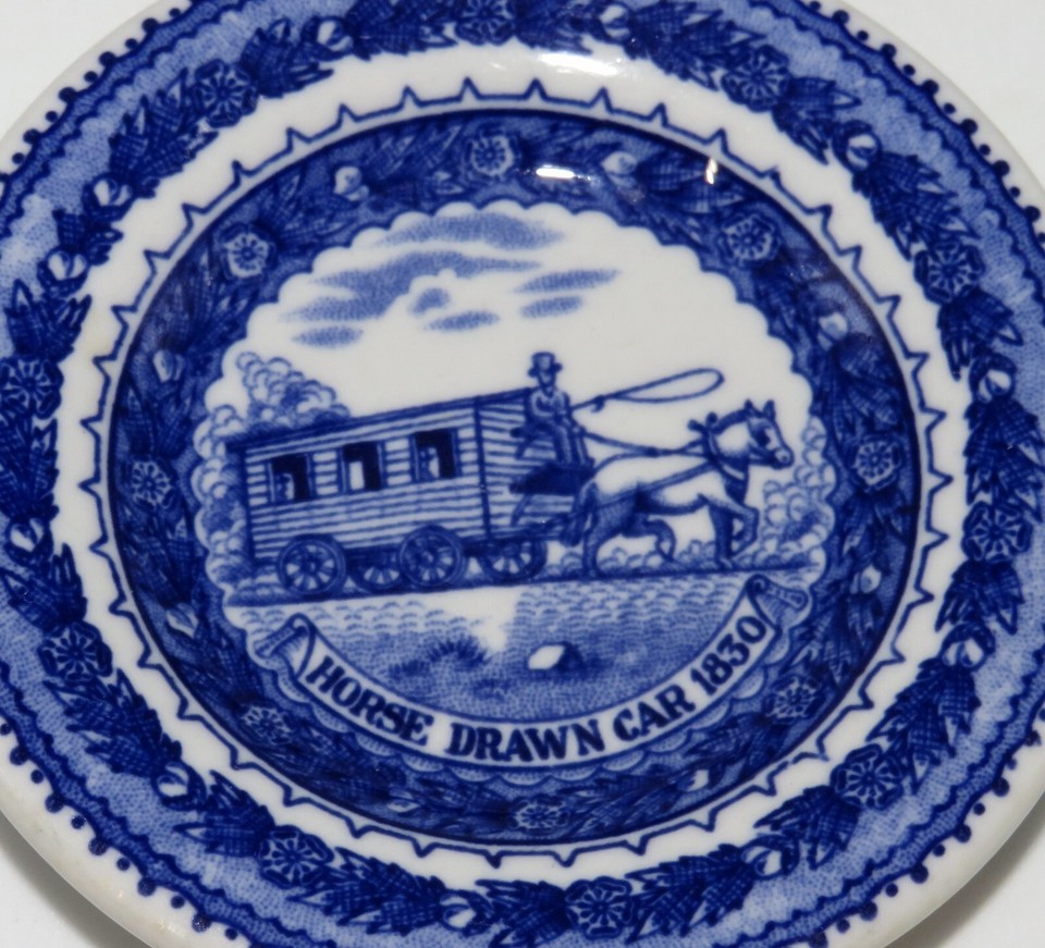 Vintage Shenango Railroad China Butter Pat Baltimore & Ohio Centennial