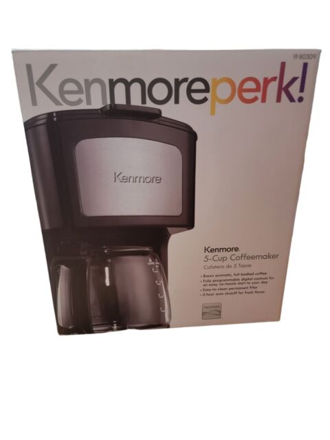 Nuova Kenmore Macchina da caffè nera programmabile 5 tazze 08-80509 KenmorePerk!
