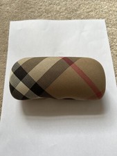 Burberry Nova Check Hard Glasses Case Eyeglasses Sunglasses Clamshell Plaid