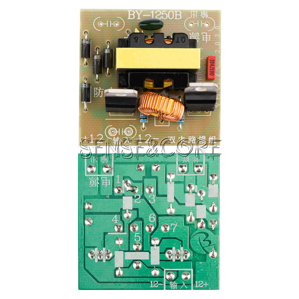 12V To 220V Step Up Power Inverter Module 35W - DC To AC Boost Converter, Dual Channel