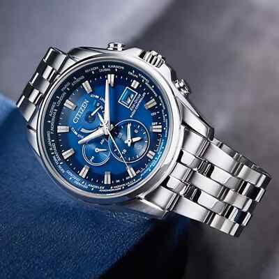 CITIZEN AT9120-89L Eco-Drive Radio-Controlled World Time Perpetual