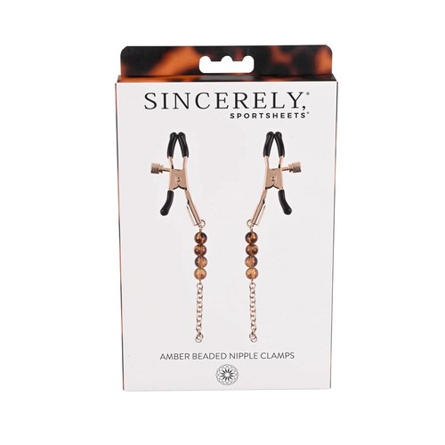Sincerely Sportsheets Amber Beaded Nipple Clamps - Fetish BDSM Nipple Play | eBay