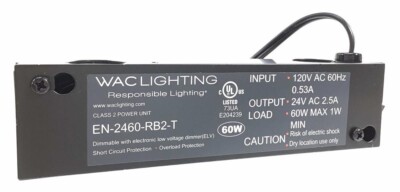 ONE WAC Lighting EN-2460-RB2-T Enclosed Electronic Transformer Dimmable Unit