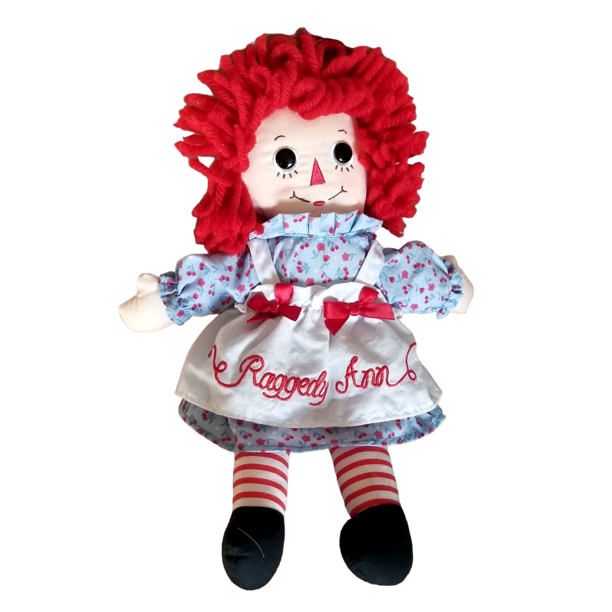 Raggedy Ann Embroidered Doll Plush Handmade Aurora 2012