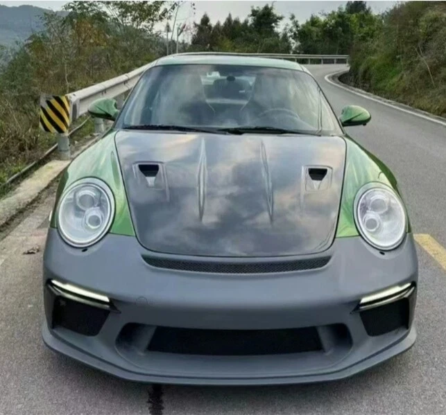 Kits de carrocería de parachoques delantero estilo GT3 mejoras para Porsche 911 997 Carrera 2006-2011 Foto 3 de 4