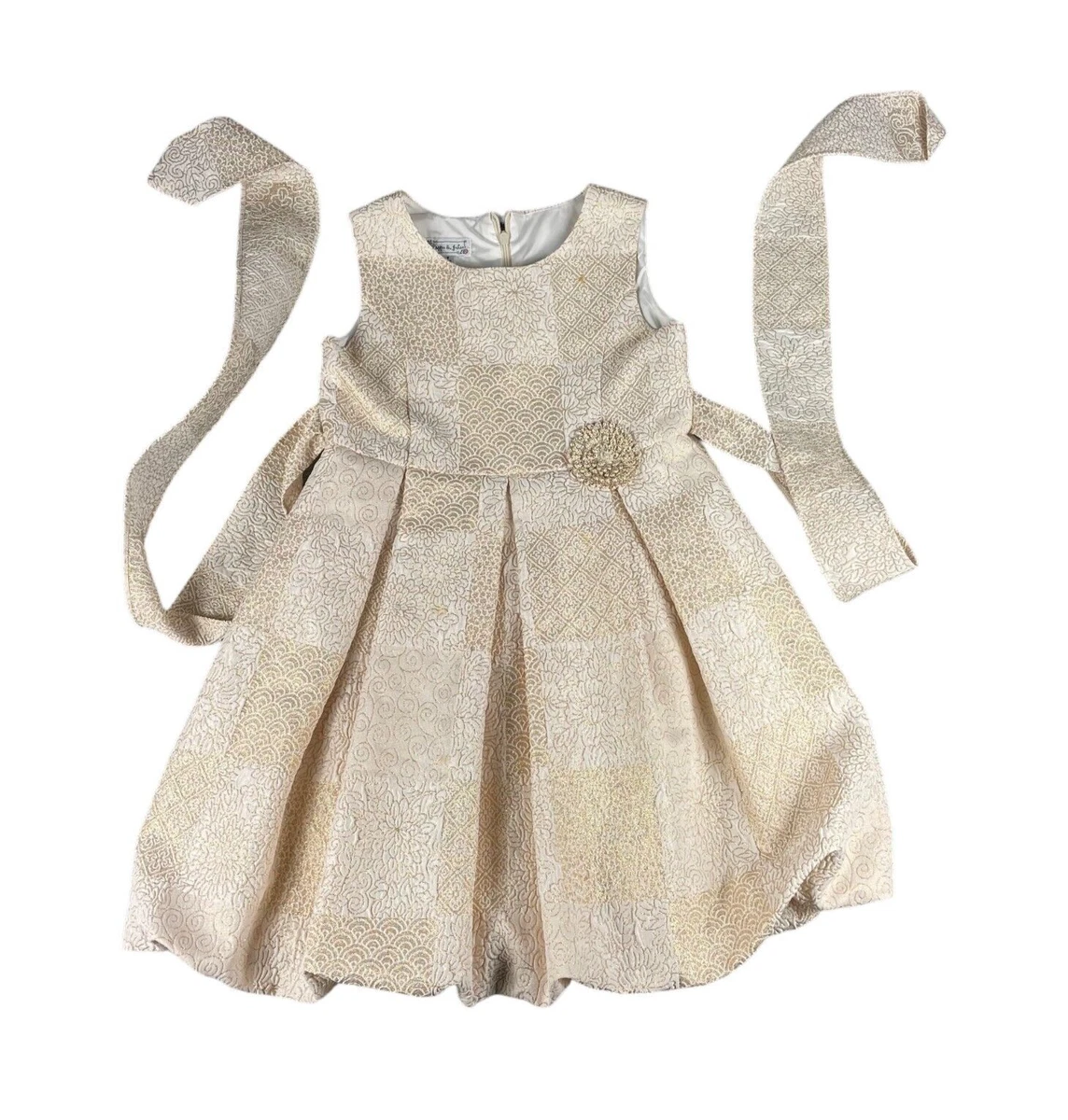 Party Gold Size 8 Dresses for Girls for sale | eBay