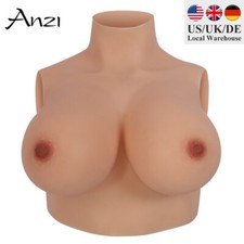 Silicone Breast Forms Breastplate Fake Boobs For Crossdresser Drag Queen Cosplay
