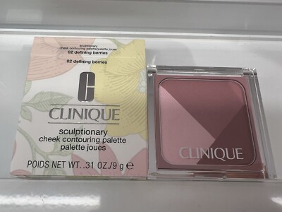 NIB Clinique Sculptionary Cheek Contouring Palette 02 Defining Berries Blush
