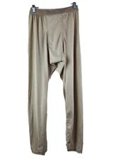 Polartec Silkweight Long Johns Base Layer Pants Mens Khaki Tan Small POWER DRY