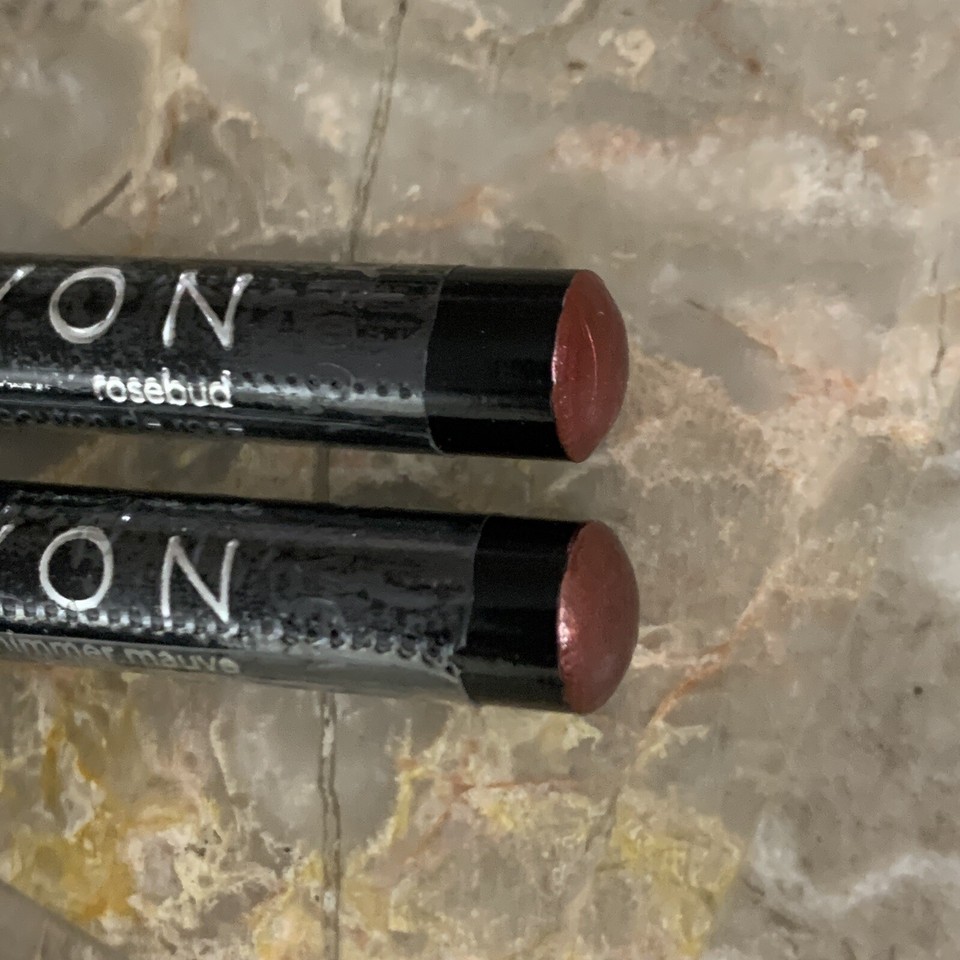 Avon Ultra Luxury Lip Liner Shimmer Mauve & Rosebud Lot of 2 Lipliner