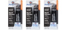 3 PC PERMATEX BLACK SILICONE ADHESIVE SEALANT...