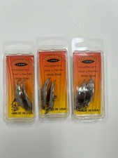 1 1/2 INCH - 6 NICKEL FLUTTER SPOONS TROUT, BASS, SHAD, PAN FERN CREEK LURES