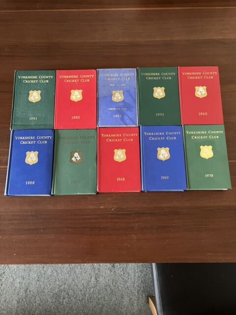 Yorkshire County Cricket Club Annual Yearbooks 1961-1970