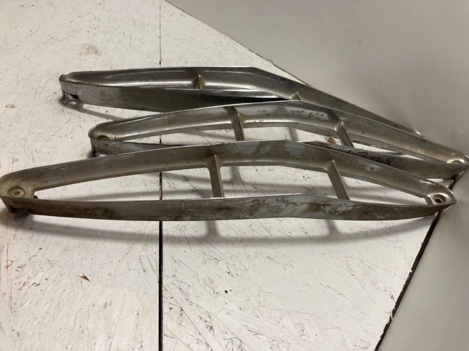 1967 1968 Cadillac Deville Fleetwood Rear Tail Light Chrome Trim Bezels - Image 4 of 4