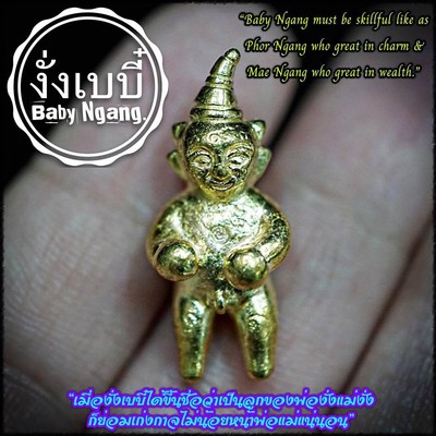Mini Mae Ngang by Phra Arjarn O thai amulet Lucky Wealth love charm