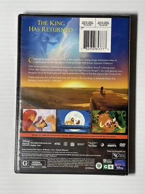 LION KING: WALT DISNEY SIGNATURE COLLECTION DVD BRAND NEW