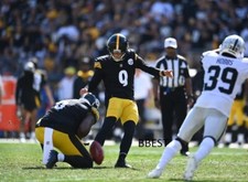 CHRIS BOSWELL PITTSBURGH STEELERS RECORD FG 56 YRDS VS RAIDERS 9/19/21 11x14 PIC