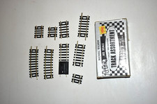 Atlas Ho Train Track 9 Small Sections Assortment Nickel Silver Model Railroad