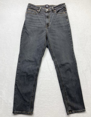BDG Jeans Womens 30 Gray Denim Girlfriend High Rise Ankle Taper