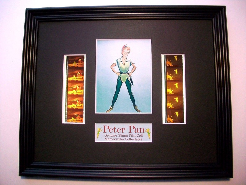 PETER PAN Framed Movie Film Cell X 10 - compliments dvd poster book animation